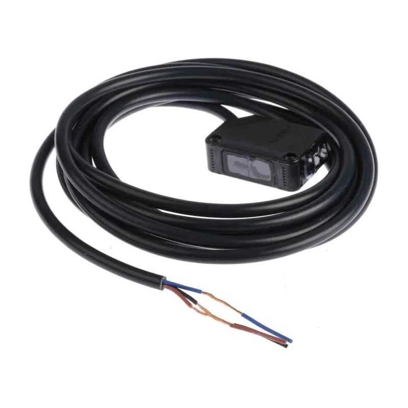 Omron Retroreflective Photoelectric Sensor Block Sensor, Detection Range 200 to 15 m, PNP Output, IP67 Rated E3Z-LR81 2M