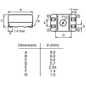 RS PRO Surface Mount Common Mode Line Filter with Ferrite Core 6.5μH Dual ±50% 400mA IDC, WE-SL2 744229