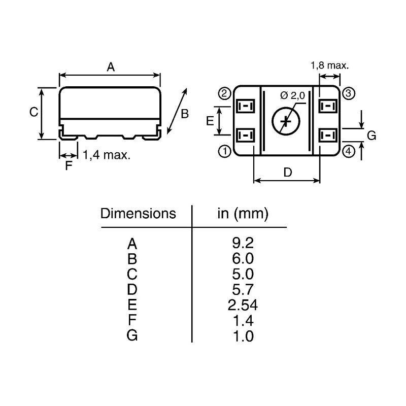 RS PRO Surface Mount Common Mode Line Filter with Ferrite Core 6.5μH Dual ±50% 400mA IDC, WE-SL2 744229