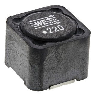 Wurth Elektronik WE-PD 1210 Shielded Wirewound Surface Mount Inductor with Ferrite Core 22 μH ±20% 5.3 A IDC 7447709220