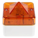 e2s Amber Xenon Flashing Surface Beacon 230V AC/DC, White Housing, IP66 