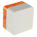 e2s Amber Xenon Flashing Surface Beacon 230V AC/DC, White Housing, IP66 