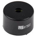 RS PRO 77 dB Through Hole Continuous Internal 20 mm Height x 30 mm Diameter Piezo Buzzer Component 3 V dc Min 24 V 617-3053