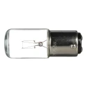 Schneider Electric Incandescent Bulb BA15D, Clear Lens, 24V, 6.5W 