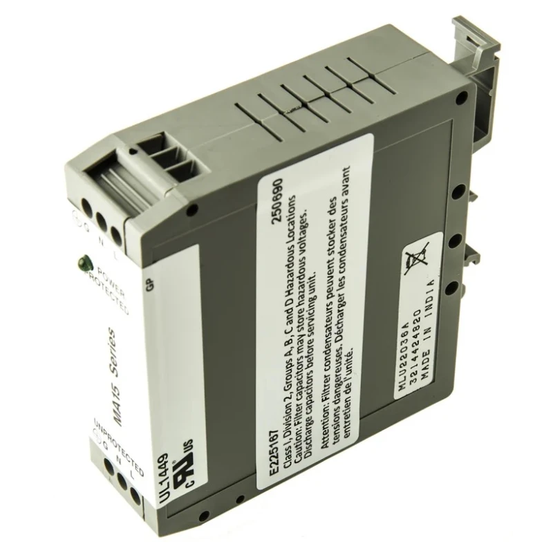 Eaton Surge Suppressor Unit 280V DC Maximum Voltage Rating 12 kA Maximum Surge Current 1 Phase MA15