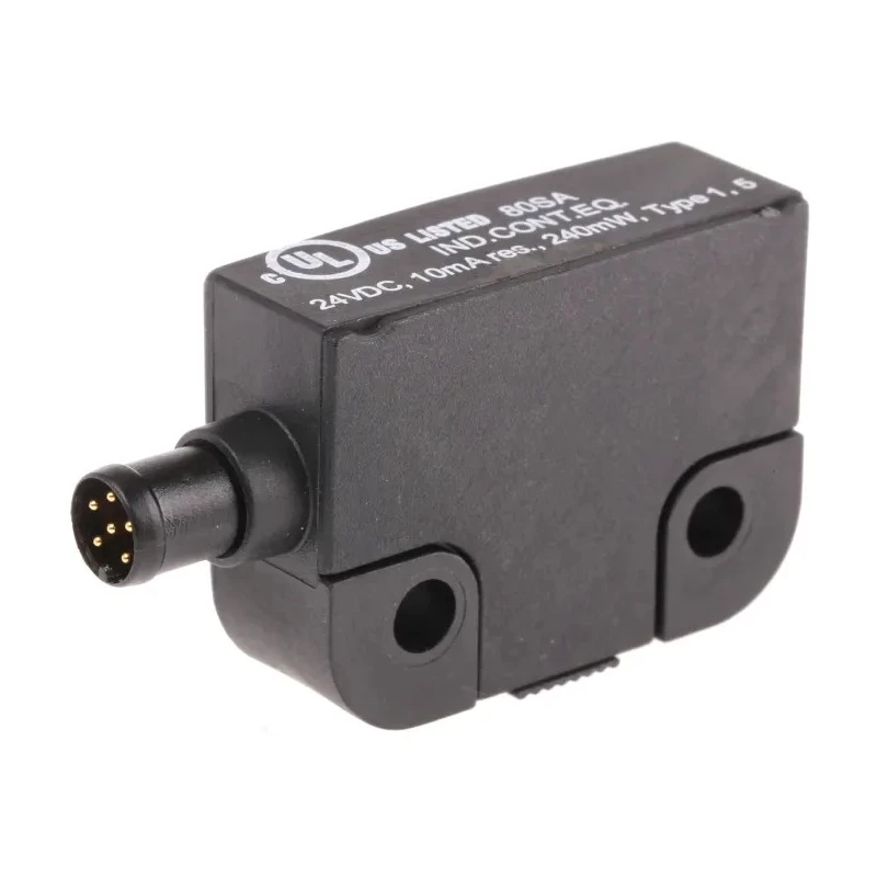 Schmersal Magnetic Non-Contact Safety Switch, Plastic Housing, 24V DC, 2 NC, M8 BNS 260-02/01ZG-ST-R