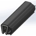 RS PRO Black Ethylene Propylene Diene Monomer Flexible Edge Protection Strip 20m 12.5mm Width 12mm Height 619-1556