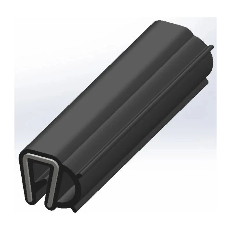 RS PRO Black Ethylene Propylene Diene Monomer Flexible Edge Protection Strip 20m 12.5mm Width 12mm Height 619-1556