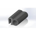 RS PRO Black Ethylene Propylene Diene Monomer Edge Protection Strip 20m 25mm Width 17.5mm Height 619-1590