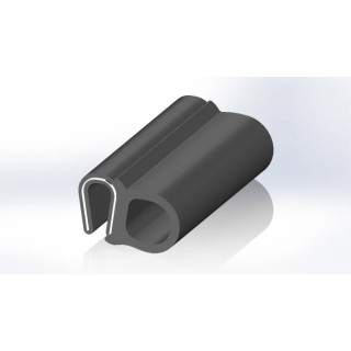RS PRO Black Ethylene Propylene Diene Monomer Edge Protection Strip 20m 25mm Width 17.5mm Height 619-1590