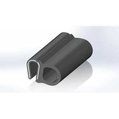 RS PRO Black Ethylene Propylene Diene Monomer Edge Protection Strip 20m 25mm Width 17.5mm Height 619-1590