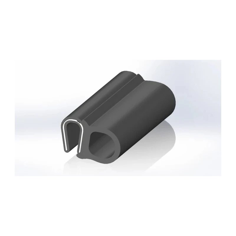 RS PRO Black Ethylene Propylene Diene Monomer Edge Protection Strip 20m 25mm Width 17.5mm Height 619-1590