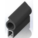RS PRO Black Ethylene Propylene Diene Monomer Edge Protection Strip 10m Length 15.6mm Width 31.9mm Height 619-1578