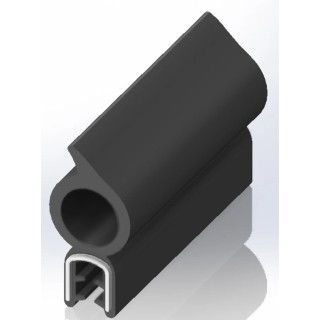 RS PRO Black Ethylene Propylene Diene Monomer Edge Protection Strip 10m Length 15.6mm Width 31.9mm Height 619-1578