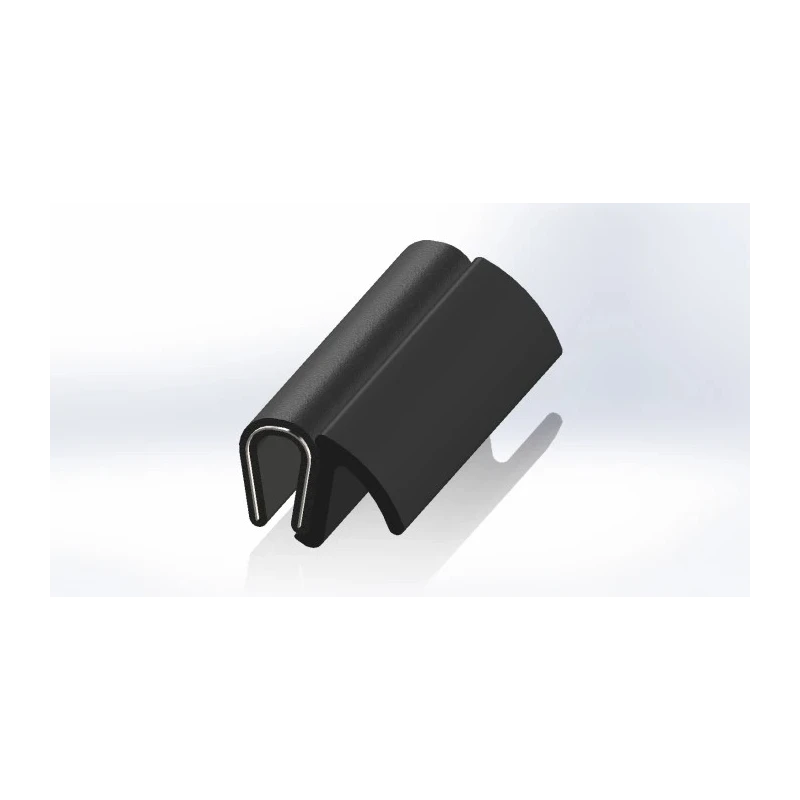 RS PRO Black Polyvinyl Chloride Steel Edge Protection Strip 20 m 619-1607