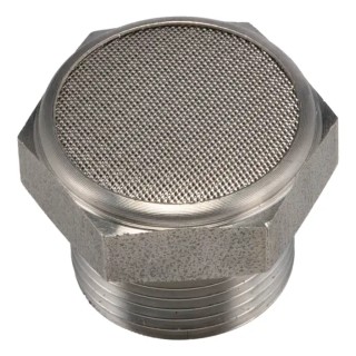Legris Stainless Steel Pneumatic Silencer 12 bar 3/4 in G Threaded Male 27mm Length 0682 00 27