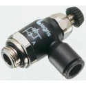 Legris 7060 Series Flow Controller Exhaust Regulator, Inlet Female Male Male/Female, Outlet Female Male/Female 7060 10 13