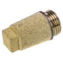 RS PRO 0670 Sintered Bronze Pneumatic Silencer 12 bar Tube-To-Tube, Plug-In, Push-in, BSPP and Metric Thread 619-2240