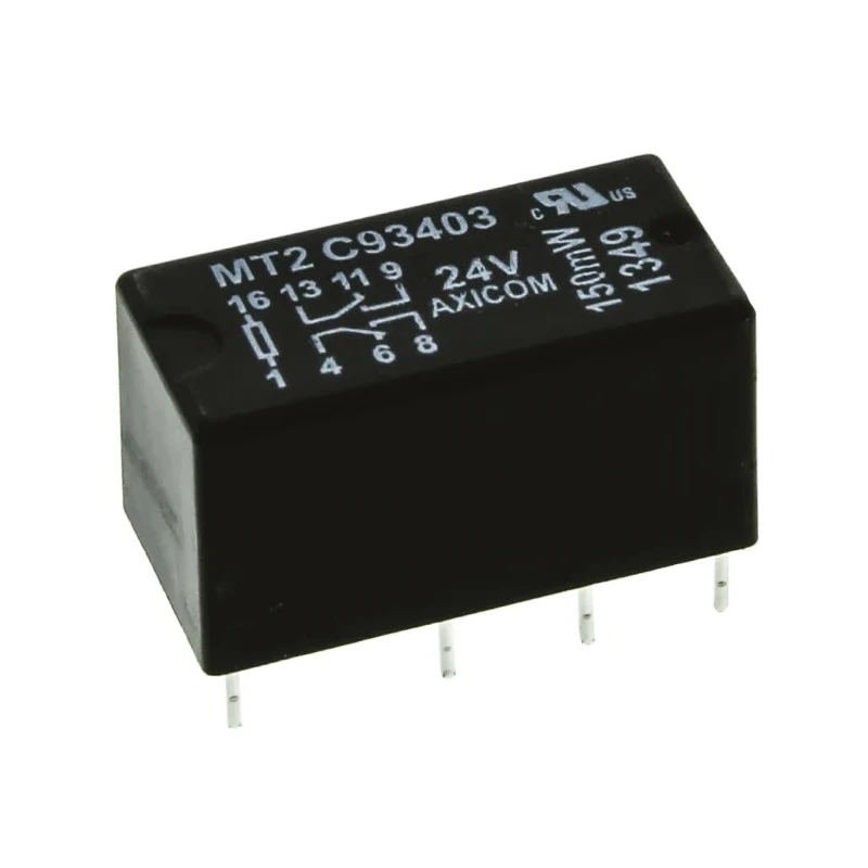 TE Connectivity PCB Signal Relay 24V DC Coil 2A DPDT MT2-C93403