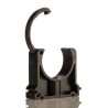 Georg Fischer Galvanised Polypropylene Black Pipe Clamp 50mm, Fixing Hole Diameter 0.28in 167061040