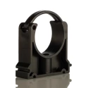 Georg Fischer Galvanised Polypropylene Black Pipe Clamp 50mm, Fixing Hole Diameter 0.28in 167061040