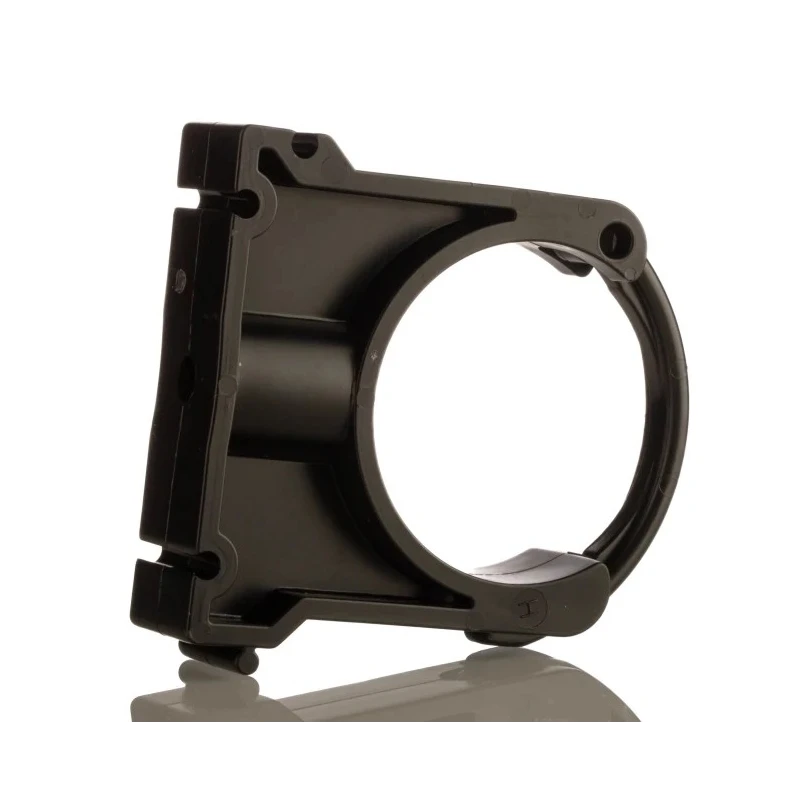 Georg Fischer Galvanised Polypropylene Black Pipe Clamp 50mm, Fixing Hole Diameter 0.28in 167061040
