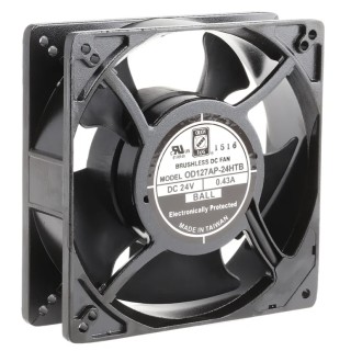 RS PRO DC Brushless Axial Fan 24V DC 5.52W 237.9 m³/h Air Flow 3000 RPM Ball Bearing Square Frame 127mm RS PRO 619-6646