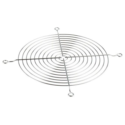 RS PRO Steel Finger Guard for 180 mm Fans, 153 mm Screw Hole Spacing, 169.6 mm Height, Chrome Finish 619-6911