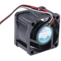 RS PRO Axial Fan 12V DC 20.4 m³/h Airflow 2.64 W Power 200 mA Current 40x40x28 mm OD4028 Series 619-7071