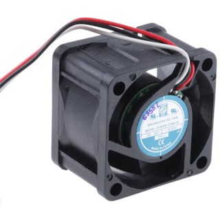 RS PRO Axial Fan 12V DC 20.4 m³/h Airflow 2.64 W Power 200 mA Current 40x40x28 mm OD4028 Series 619-7071