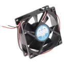 RS PRO Axial Fan 12V DC 68 m³/h Air Flow 2.9W Power 180mA Current 80x80x25 mm 3100 RPM 619-7116
