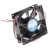 RS PRO Axial Fan 12V DC 68 m³/h Air Flow 2.9W Power 180mA Current 80x80x25 mm 3100 RPM 619-7116