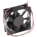 RS PRO Axial Fan 12V DC 68 m³/h Air Flow 2.9W Power 180mA Current 80x80x25 mm 3100 RPM 619-7116