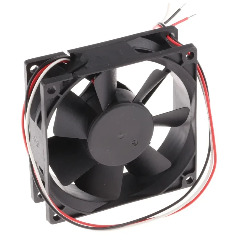 RS PRO Axial Fan 12V DC 68 m³/h Air Flow 2.9W Power 180mA Current 80x80x25 mm 3100 RPM 619-7116