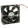 RS PRO 24V DC Axial Fan 80 x 80 x 25 mm, 68 m³/h Airflow, 2.41 W Power Consumption, Ball Bearing 619-7138