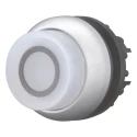 Eaton M22 Series White Maintained Push Button Head, 22 mm Cutout, Round Plastic Button, IP69K 70011304 M22-DRLH-W-X0+M22-A