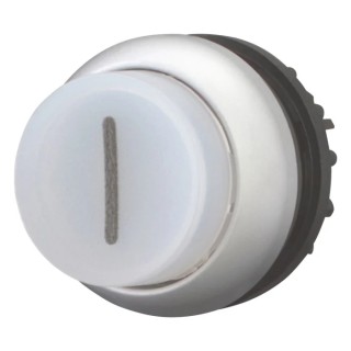 Eaton RMQ Titan M22 Series White Maintained Push Button Head 22 mm Cutout IP69K 70011305 M22-DRLH-W-X1+M22-A