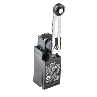 Omron D4n Series Roller Lever Interlock Switch, 1 NO/1 NC, IP67, Polyester Housing, 4A 