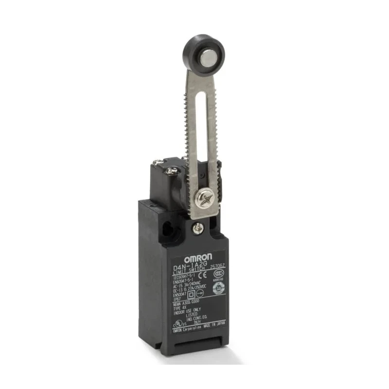 Omron D4n Series Roller Lever Interlock Switch, 1 NO/1 NC, IP67, Polyester Housing, 4A 