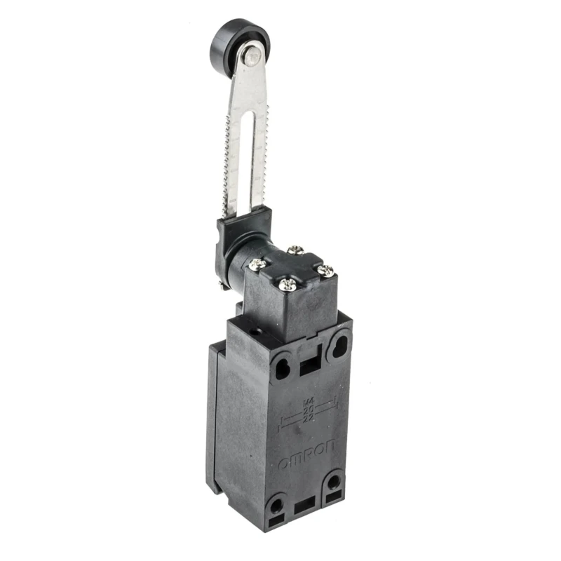 Omron D4n Series Roller Lever Interlock Switch, 1 NO/1 NC, IP67, Polyester Housing, 4A 