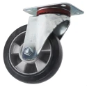 RS PRO Swivel Castor 330 kg Load Capacity, 160 mm Rubber Wheel, Ball Bearing Hub Aluminium Hub, Heavy Duty 621-9575