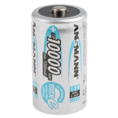 Ansmann NiMH Rechargeable D Battery 1.2V 10Ah Standard Terminal IEC Model 5030642