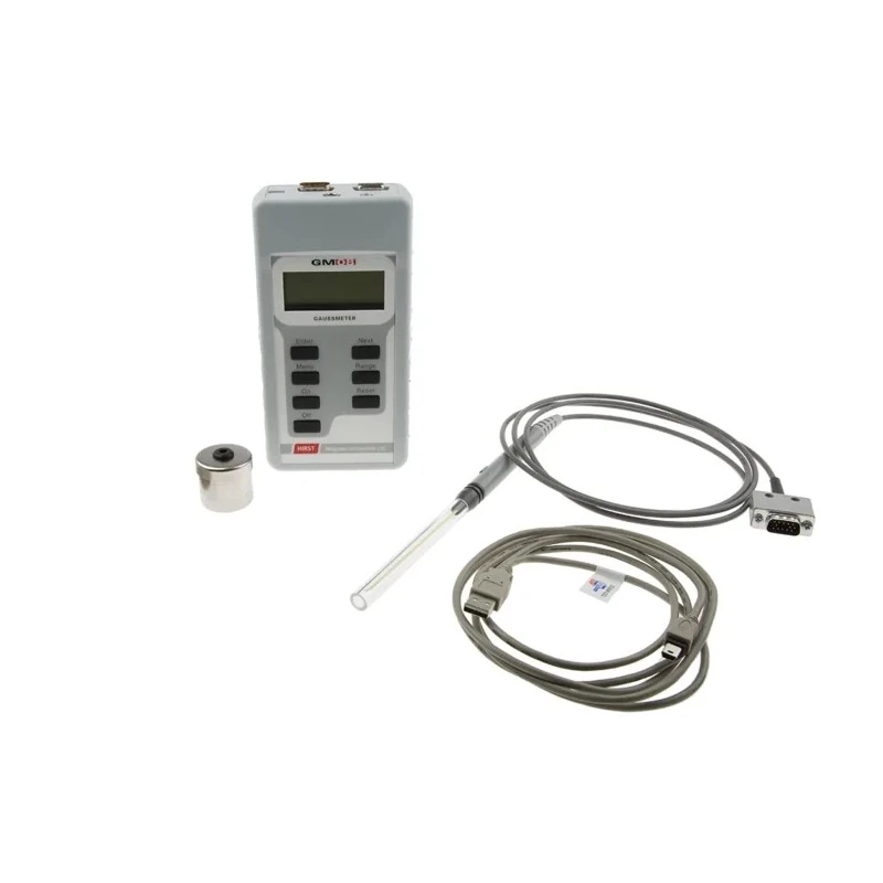 Hirst Magnetics GM08 Battery Operated Gaussmeter DC/AC Magnetic Field Meter USB RS232 Analogue Output GM08