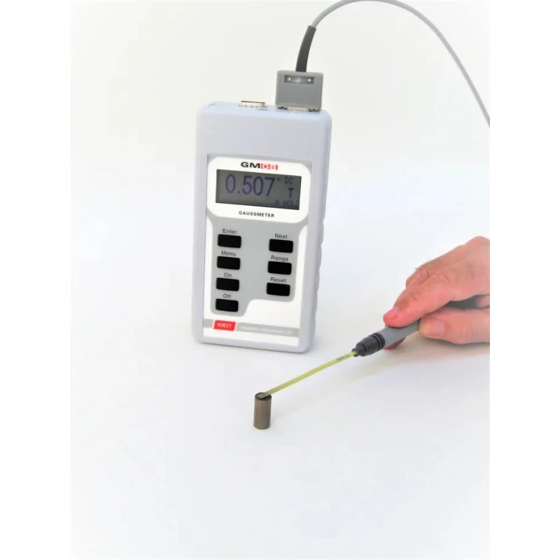 Hirst Magnetics GM08 Battery Operated Gaussmeter DC/AC Magnetic Field Meter USB RS232 Analogue Output GM08