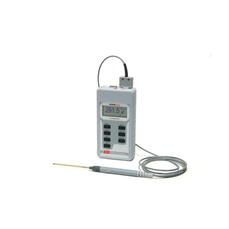 Hirst Magnetics GM08 Battery Operated Gaussmeter DC/AC Magnetic Field Meter USB RS232 Analogue Output GM08
