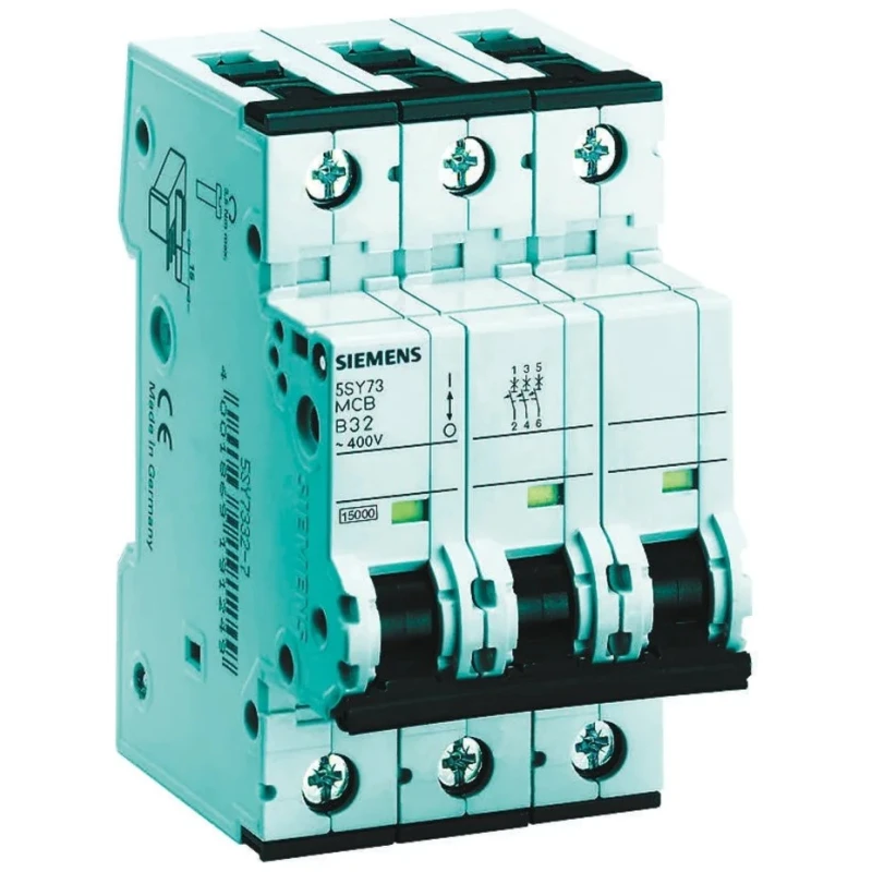 Siemens SENTRON Miniature Circuit Breaker 3-Pole 16A Type B 400V AC 15 kA Breaking Capacity 5SY7316-6