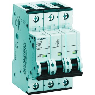 Siemens SENTRON Miniature Circuit Breaker, 3-Pole, 300mA Current Rating, Type C Tripping, 400V AC, 15 kA Breaking 5SY7314-7