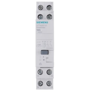 Siemens DIN Rail Power Relay 230V AC Coil, 16A Switching Current, DPDT Contact Configuration 5TT4207-0