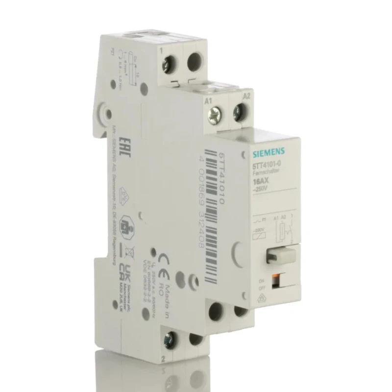 Siemens Electromechanical 16A Circuit Trip with 230V AC Control Voltage for DIN Rail Mounting 5TT4101-0
