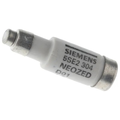 Siemens 4A, 400V AC D01 Neozed Fuse Ceramic Body 50kA Breaking Capacity 5SE2304